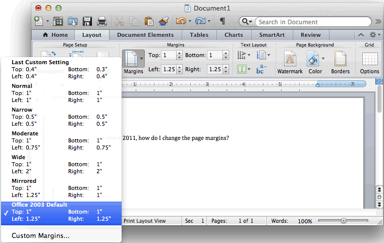 use formating in word 2011 for mac